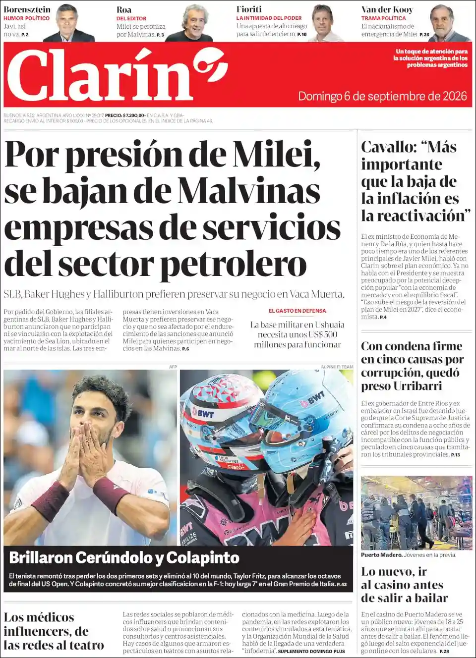 Evolucion Streaming | MARÍA ESTER - Tapa del diario Clarin
