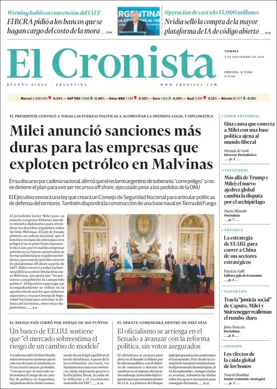 Evolucion Streaming | MARÍA ESTER - Tapa del diario Cronista